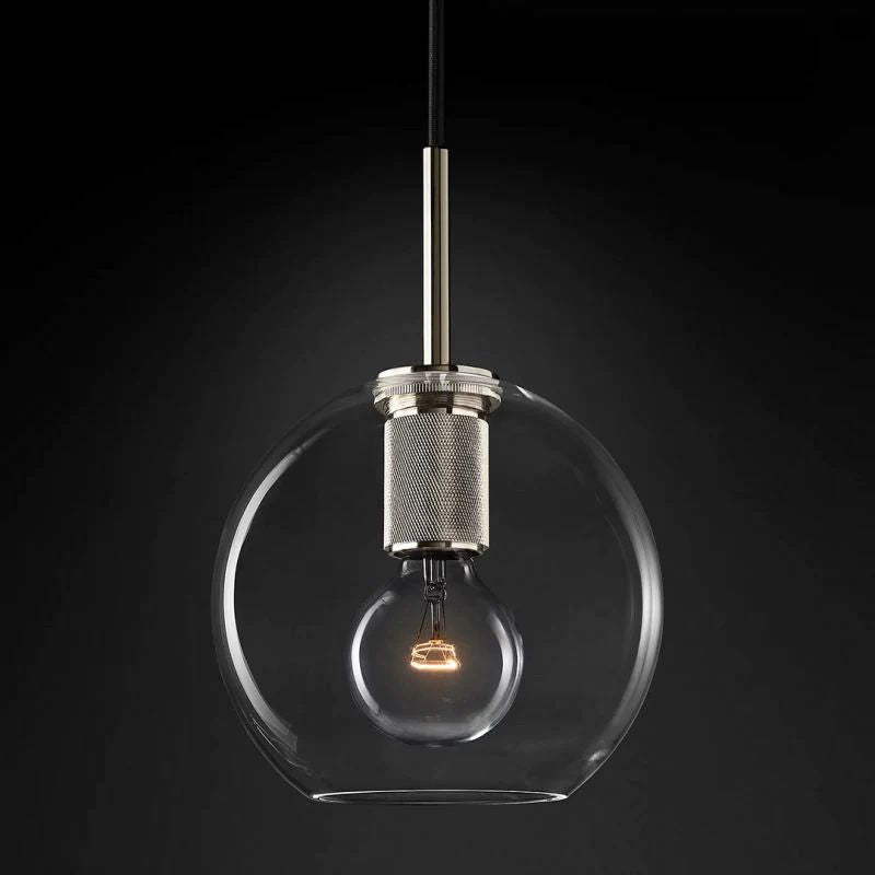 Utilitaire Globe Shade Pendant Light 8"