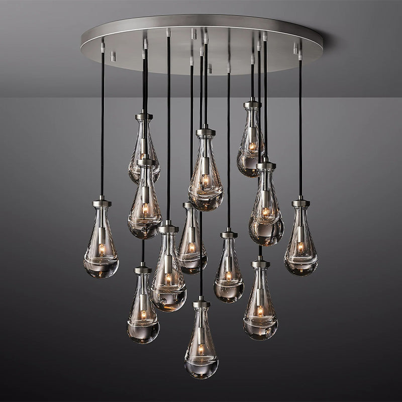 Modern Luxury Raindrop Round Chandelier,Raindrop Pendant Chandelier 5" 8" 14" 18" 36" 47" 60"