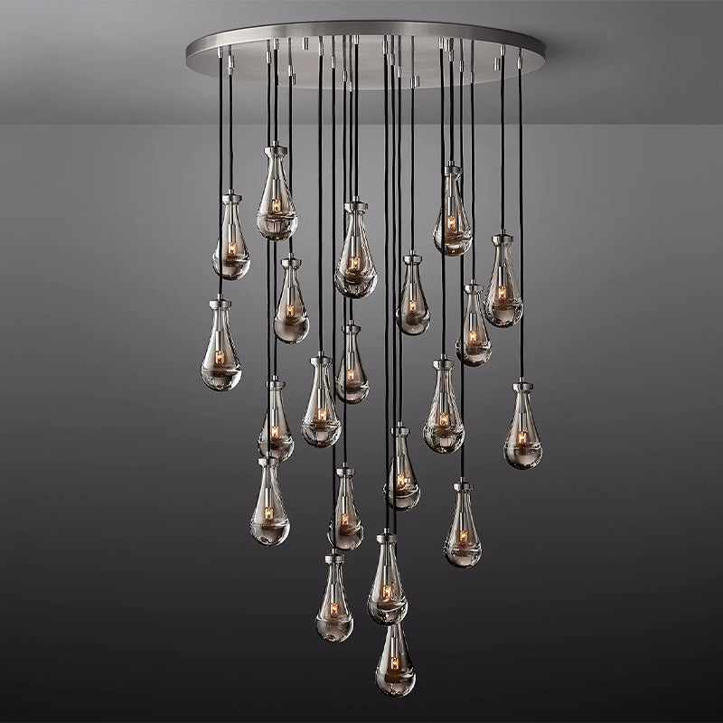 Modern Luxury Raindrop Round Chandelier,Raindrop Pendant Chandelier 5" 8" 14" 18" 36" 47" 60"