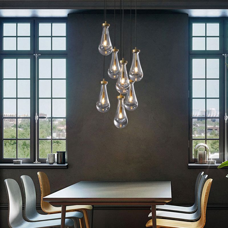 Modern Luxury Raindrop Round Chandelier,Raindrop Pendant Chandelier 5" 8" 14" 18" 36" 47" 60"