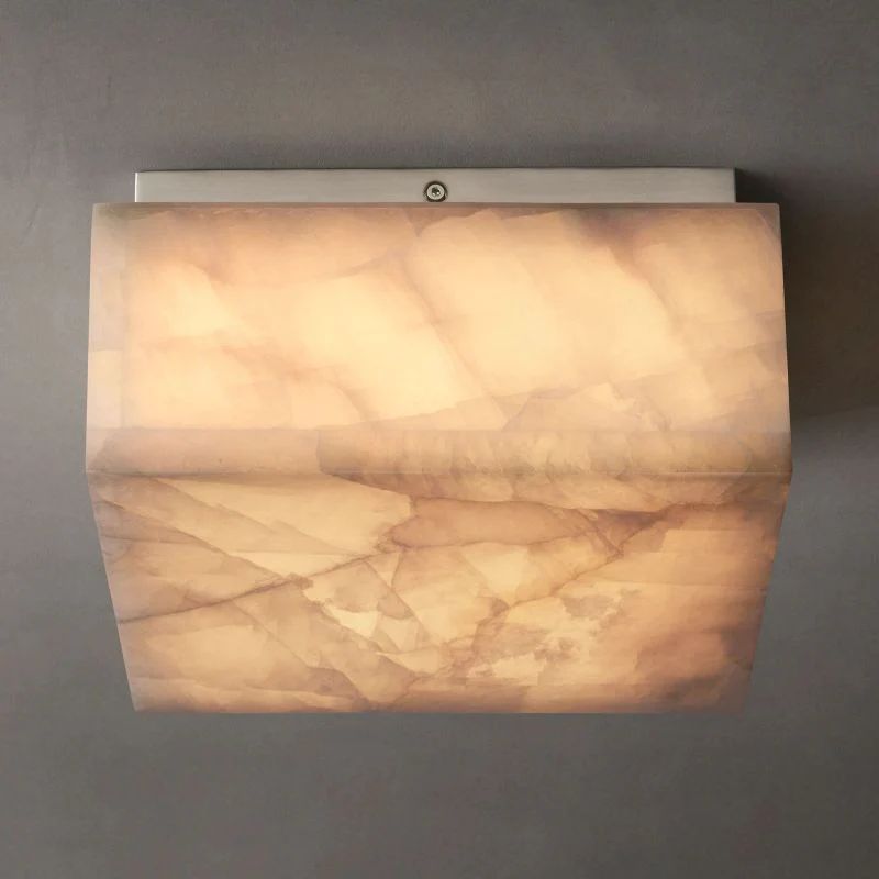 Rivage Calcite Square Flushmount