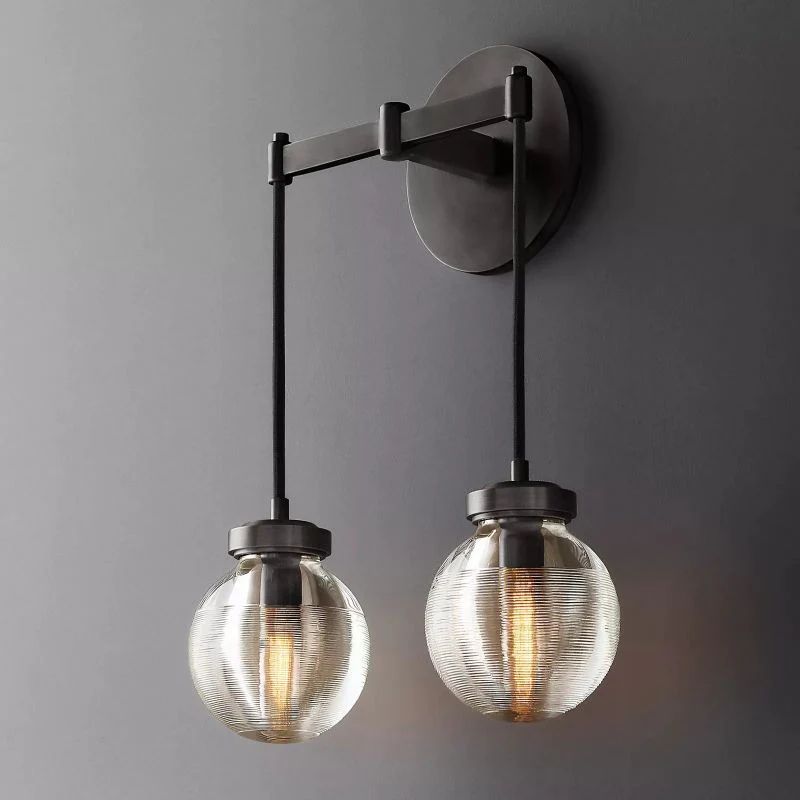 Pearl Spherical Modern Double Wall Sconce