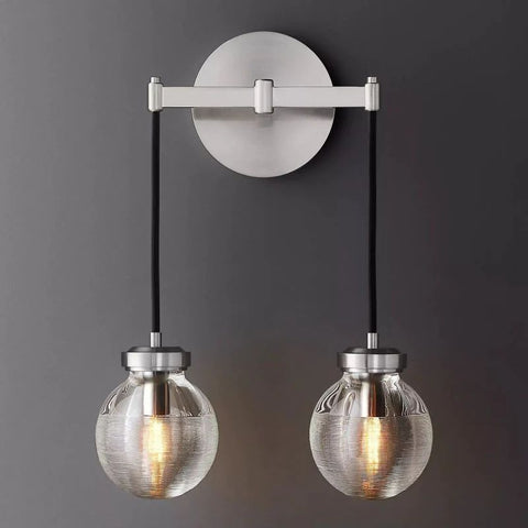 Pearl Spherical Modern Double Wall Sconce