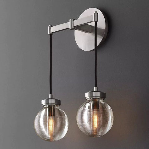 Pearl Spherical Modern Double Wall Sconce