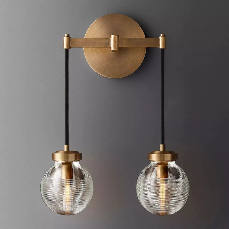 Pearl Spherical Modern Double Wall Sconce