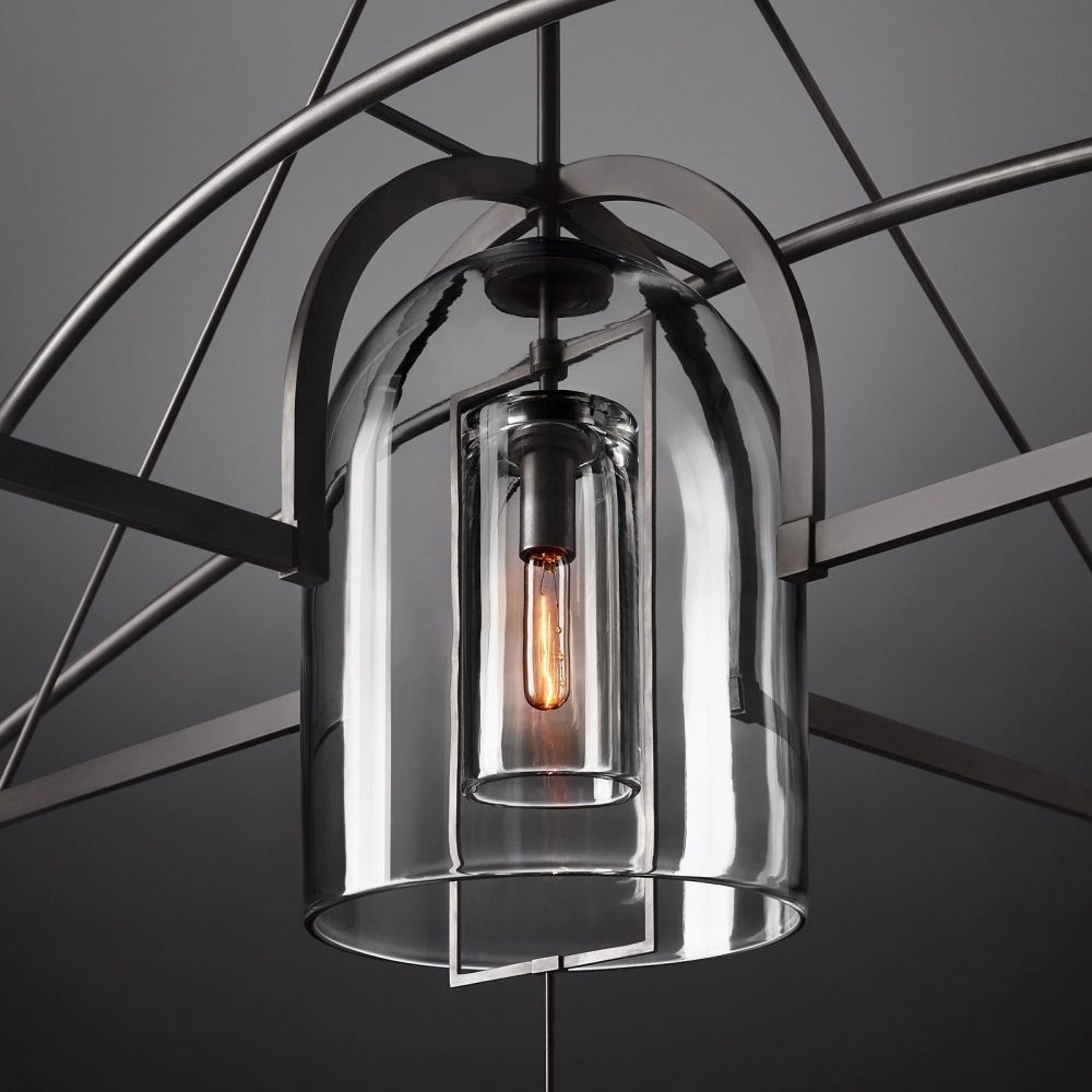 Fulcrum Round Chandelier 61"