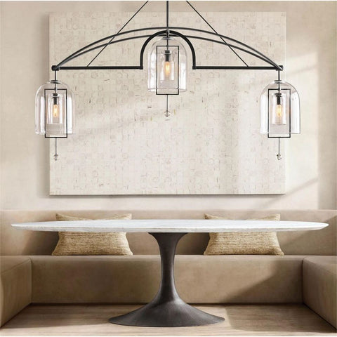 Fulcrum Round Chandelier 61"