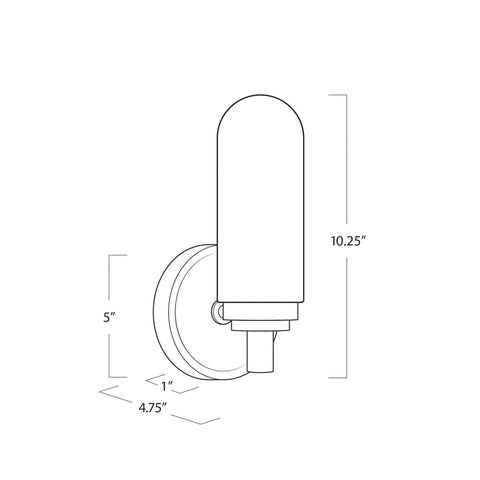 Alabaster Salon Single Sconce