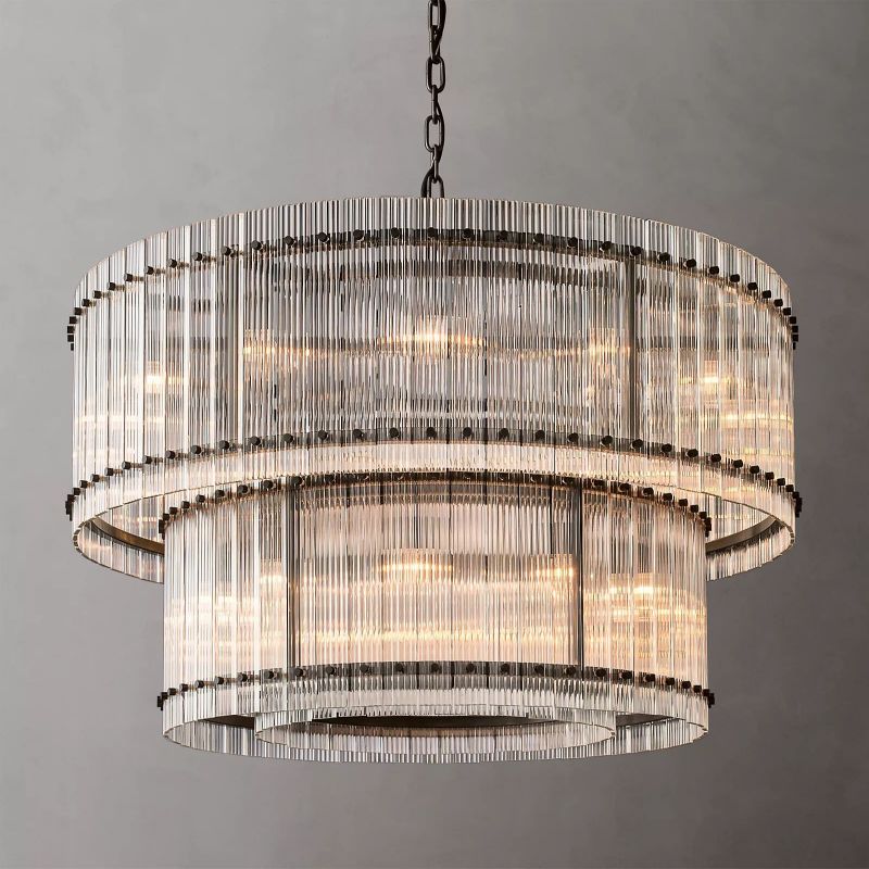 Santa Mar 2-tier Luxury Round Chandelier 48"