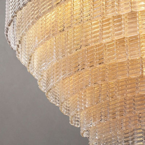 Sherlock Clear Glass Round Chandelier 52"