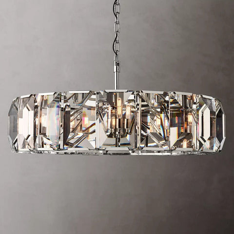 Harlow Crystal Round Chandelier 60" 43" 31" 19"