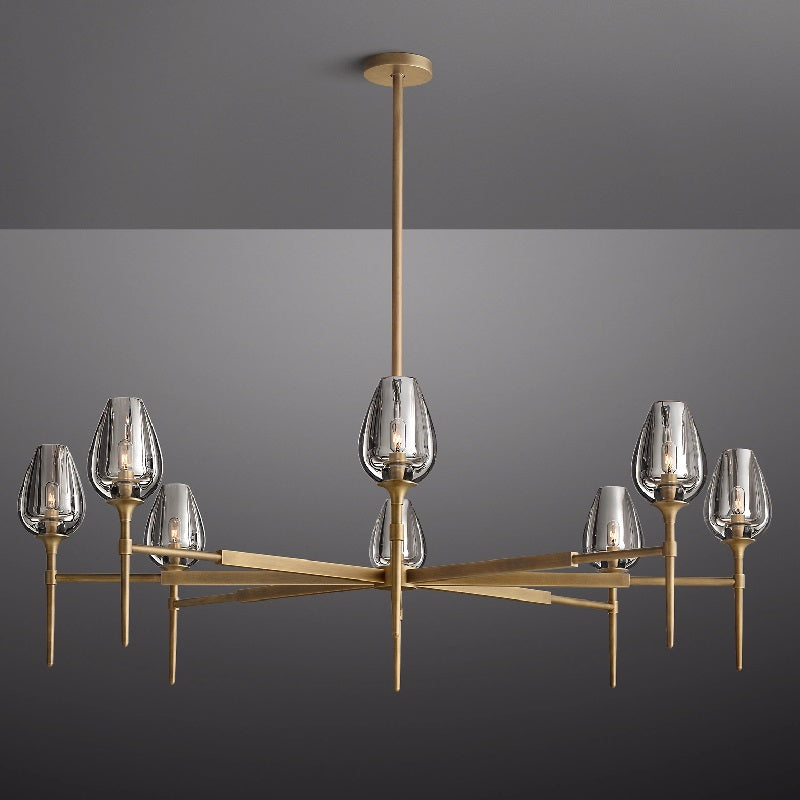 Tulip Round Living Room Chandelier 54"