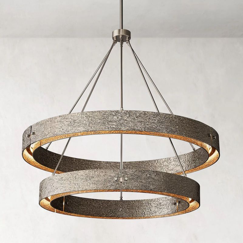 Vouvray 2-Tier Round Chandelier 60"