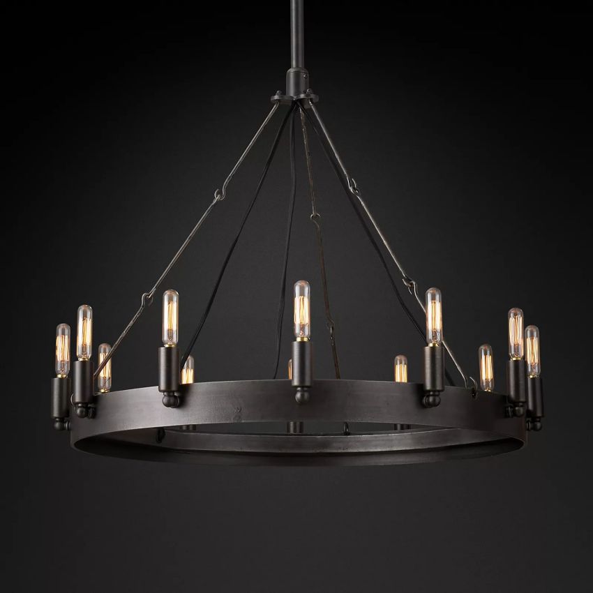 Camino Vintage Filament Round Chandelier