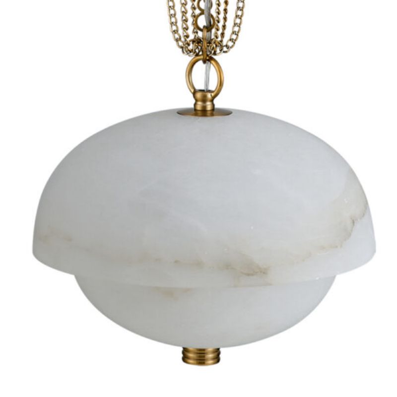 Alabaster Volterra LED Pendant 17''