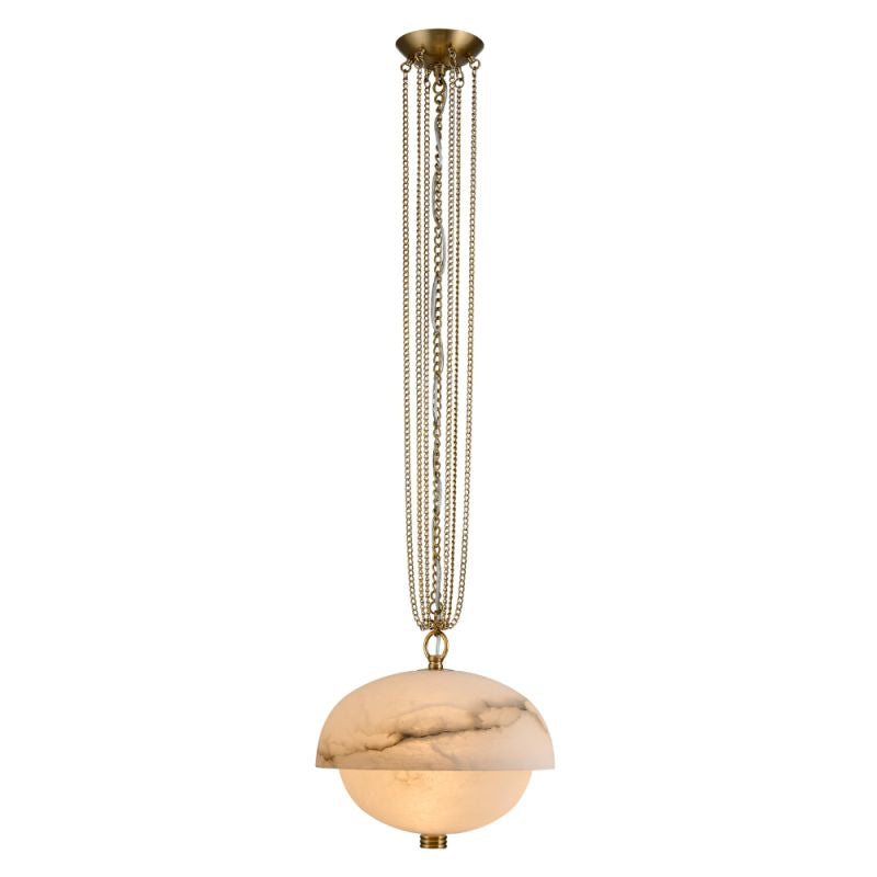 Alabaster Volterra LED Pendant 17''