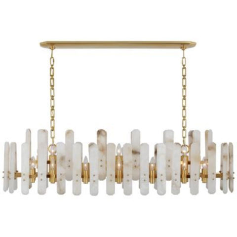 Juliet Bonnington Alabaster Large Linear Chandelier