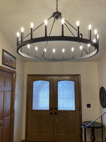 Camino Vintage Filament Round Chandelier 73"