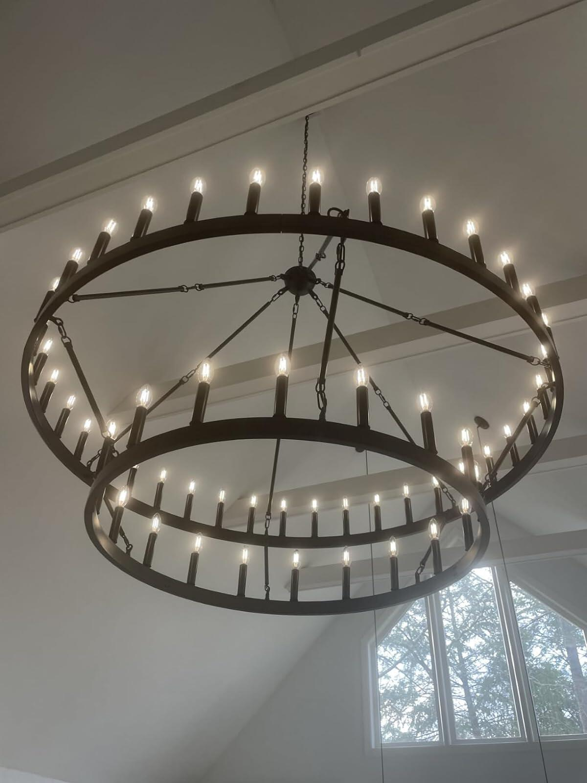 Camino Vintage Filament 2-tier Chandelier