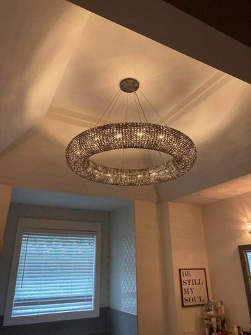 Halo Round Chandelier 72"