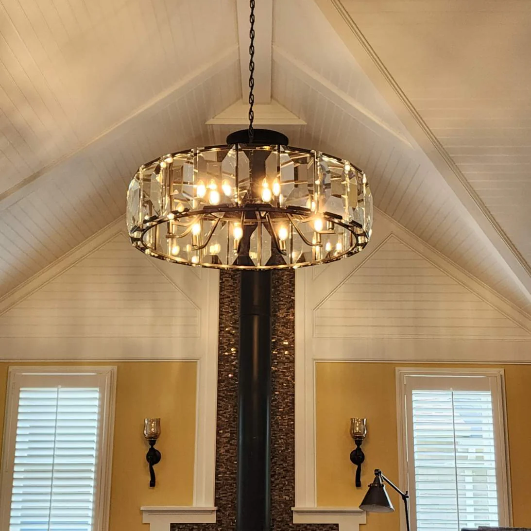 Harlow Crystal Round Chandelier 60"