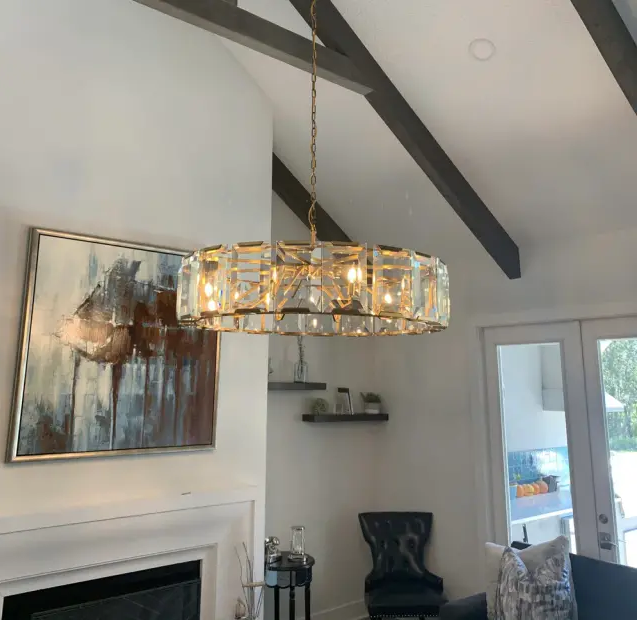 Harlow Crystal Round Chandelier 60"