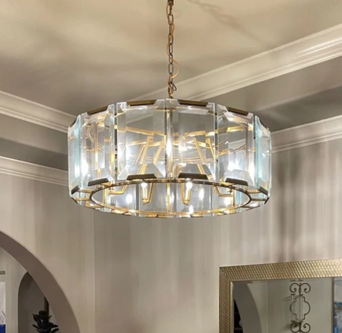 Harlow Crystal Round Chandelier 60" 43" 31" 19"