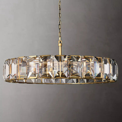 Harlow Crystal Round Chandelier 60" 43" 31" 19"