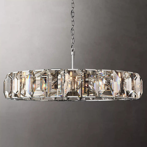 Harlow Crystal Round Chandelier 60" 43" 31" 19"