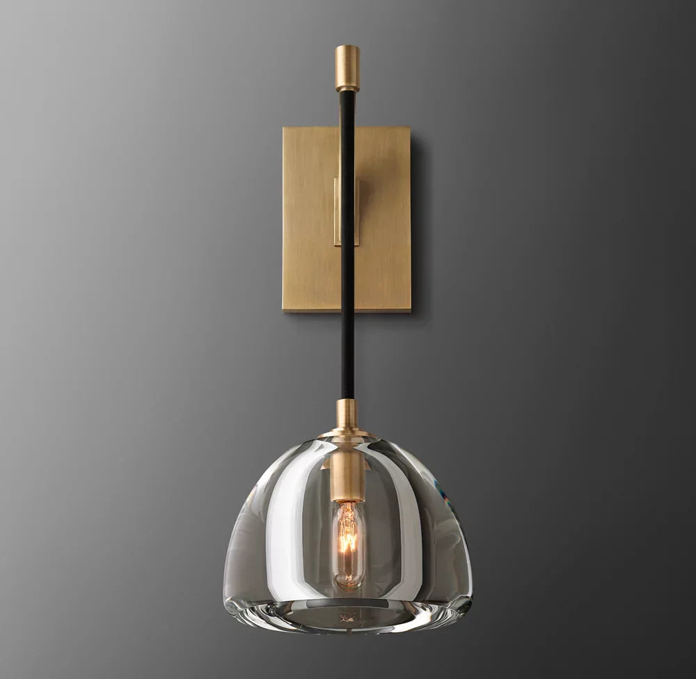 Hemisphere Modern Glass Wall Sconce