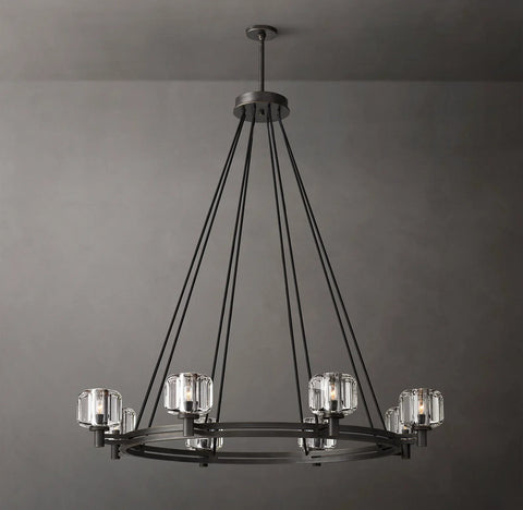 Demaret Round Chandelier 48" for Living Room, Bedroom, Dining Table