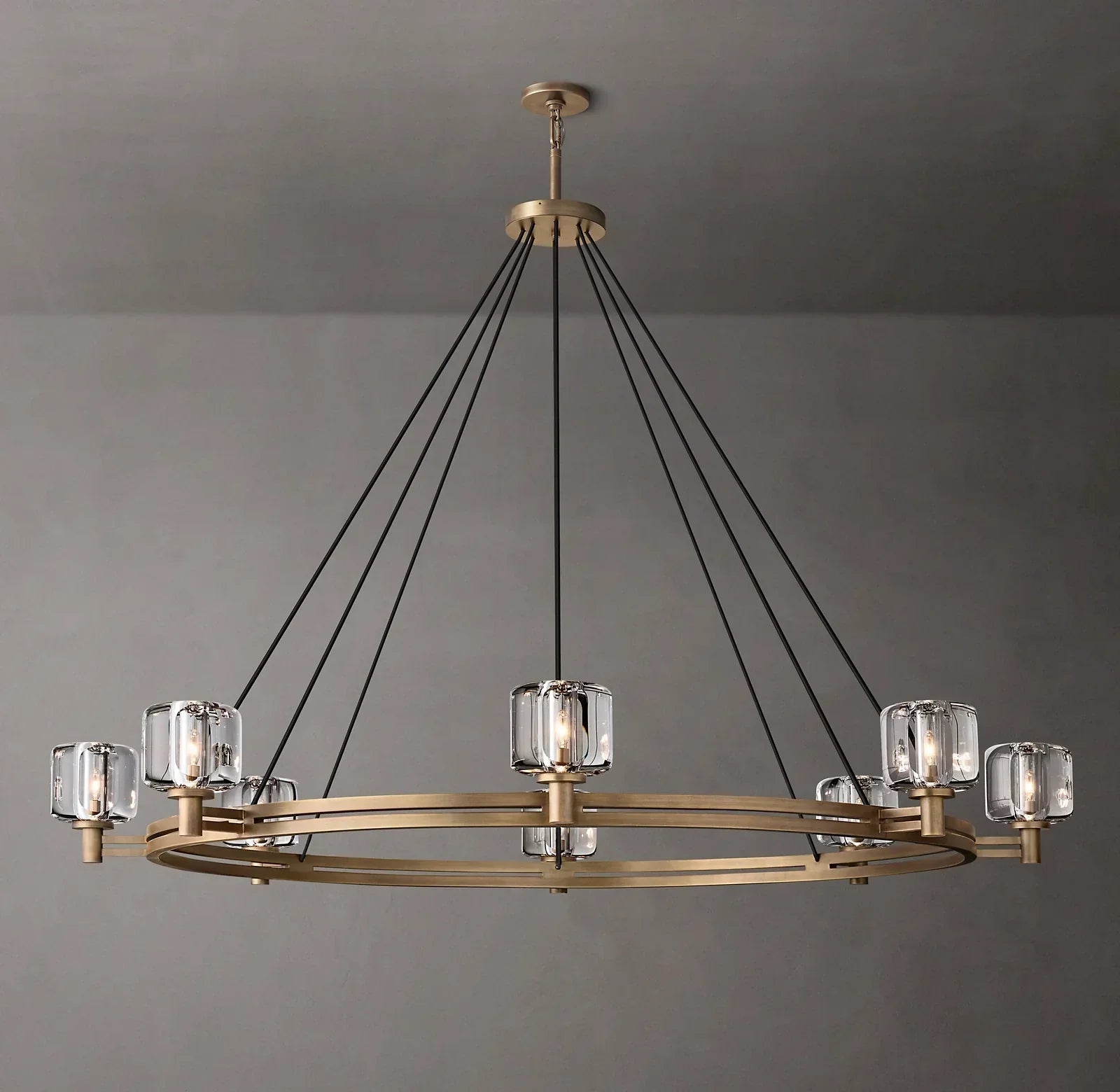 Demaret Round Chandelier 60" for Living Room, Bedroom, Dining Table