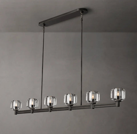 Demaret Linear Chandelier 72" for Living Room, Bedroom, Dining Table