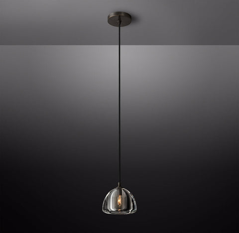 Hemisphere Modern Glass Pendant Light