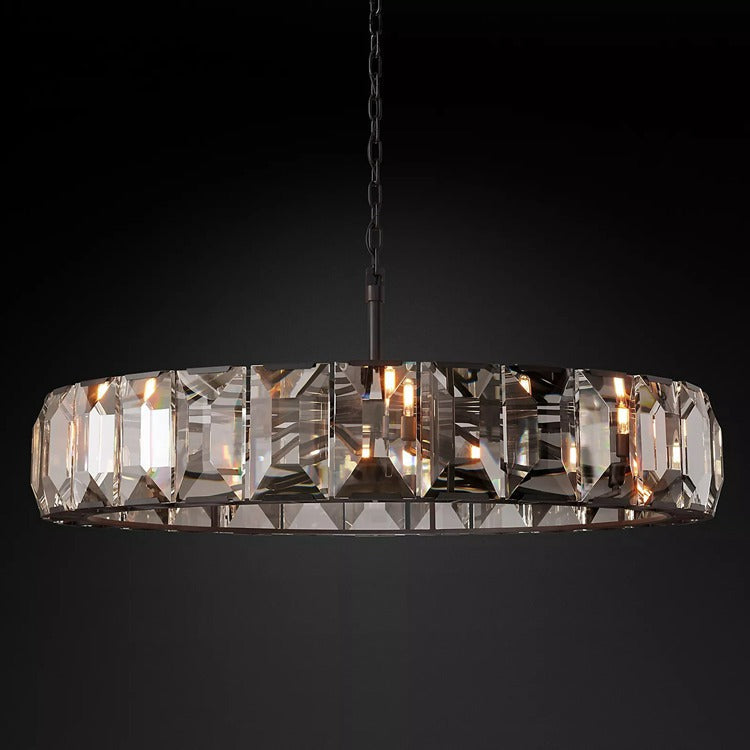 Harlow Crystal Round Chandelier 60" 43" 31" 19"