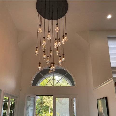 Modern Luxury Raindrop Round Chandelier,Raindrop Pendant Chandelier 5" 8" 14" 18" 36" 47" 60"