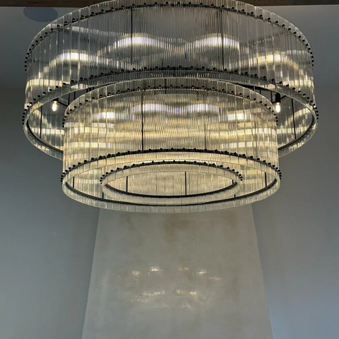 Santa Round Crystal Chandelier 60" 48" 37" 22"