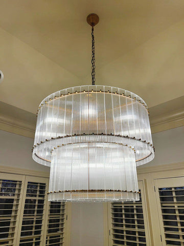 Santa Mar 2-tier Luxury Round Chandelier 48"