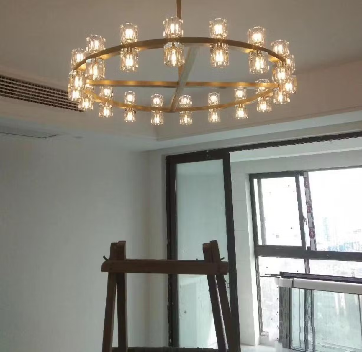 Arcachon Crystal Round Chandelier 48"