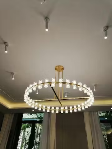 Arcachon Crystal Round Chandelier 48"